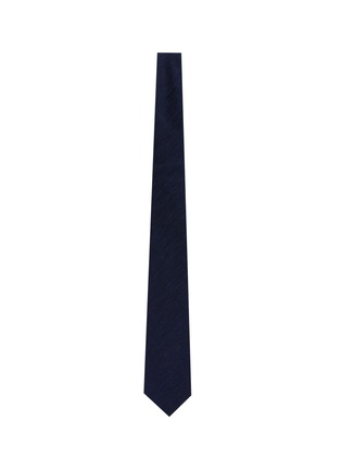 Figure View - Click To Enlarge - STEFANOBIGI MILANO - 'Taro' textured silk tie