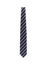 Figure View - Click To Enlarge - STEFANOBIGI MILANO - 'Taro' stripe mix textured silk tie