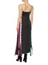 Back View - Click To Enlarge - ANGEL CHEN - Hook-and-eye front patchwork strappy slip dress