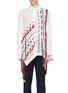 Main View - Click To Enlarge - ANGEL CHEN - Tassel ribbon trim broderie anglaise shirt