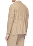 Back View - Click To Enlarge - CAMOSHITA - Check plaid wool-cotton seersucker blazer