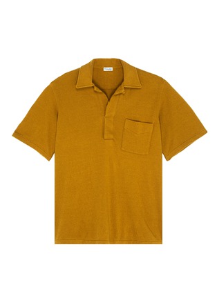 Main View - Click To Enlarge - CAMOSHITA - Chest pocket terry polo shirt