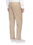 Back View - Click To Enlarge - CAMOSHITA - Check plaid wool-cotton seersucker jogging pants