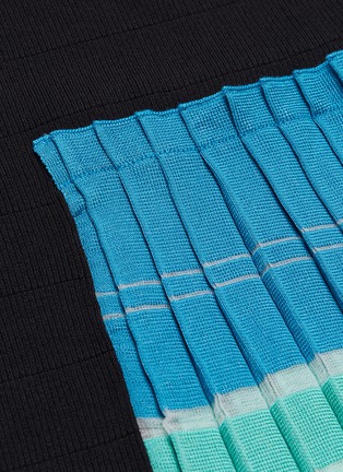 Detail View - Click To Enlarge - ZI II CI IEN - Asymmetric patchwork sleeveless knit dress