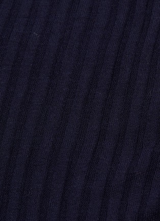  - ZI II CI IEN - Colourblock cuff asymmetric silk cardigan