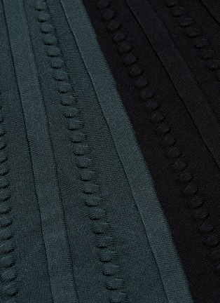 Detail View - Click To Enlarge - ZI II CI IEN - Colourblock knit skirt