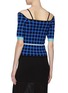 Back View - Click To Enlarge - ZI II CI IEN - Contrast trim check plaid knit top
