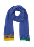 Main View - Click To Enlarge - FRANCO FERRARI - Contrast border polka dot print cotton-silk scarf