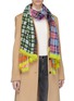 Figure View - Click To Enlarge - FRANCO FERRARI - Mix check plaid scarf