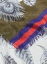 Detail View - Click To Enlarge - FRANCO FERRARI - Contrast border feather print scarf