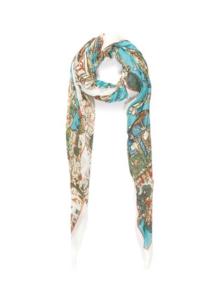 Main View - Click To Enlarge - FRANCO FERRARI - 'The Colour of an Old City' map print scarf