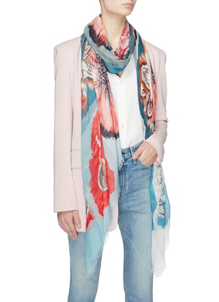 Figure View - Click To Enlarge - FRANCO FERRARI - Multi floral print scarf