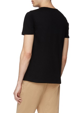 Back View - Click To Enlarge - EIDOS - Geometric trim chest pocket T-shirt