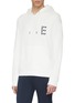 Front View - Click To Enlarge - EIDOS - Geometric logo print hoodie