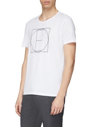 Front View - Click To Enlarge - EIDOS - Geometric logo print T-shirt