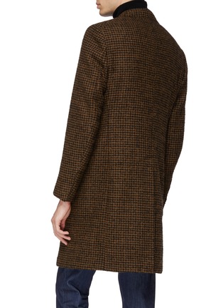 Back View - Click To Enlarge - EIDOS - Wool blend houndstooth coat
