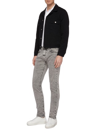 Figure View - Click To Enlarge - EIDOS - Washed slim fit jeans