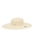 Main View - Click To Enlarge - MAISON MICHEL - 'Little Bianca' shoelace cord straw capeline hat