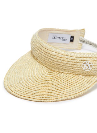 Detail View - Click To Enlarge - MAISON MICHEL - 'Jeanette' straw visor