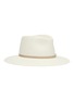 Figure View - Click To Enlarge - MAISON MICHEL - 'Charles' glass crystal ribbon straw fedora hat