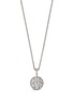 Main View - Click To Enlarge - BUCCELLATI - 'Ramage' diamond white gold leaf openwork pendant necklace