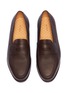 Detail View - Click To Enlarge - JOHN LOBB - 'Lopez' grainy leather penny loafers