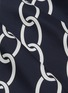 - MONSE - Apron drape overlay chain print pleated silk shorts