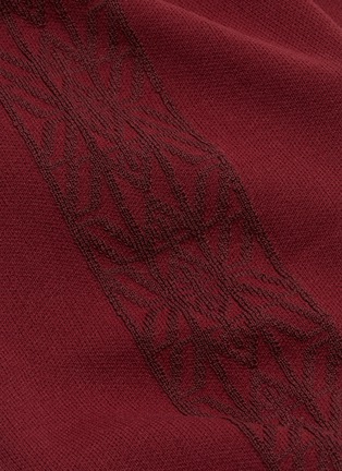  - NAGNATA - Geometric outseam organic cotton blend knit performance shorts