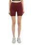 Main View - Click To Enlarge - NAGNATA - Geometric outseam organic cotton blend knit performance shorts