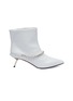 Main View - Click To Enlarge - ALCHIMIA DI BALLIN - Slanted heel glass crystal belt leather ankle boots