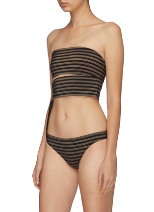 Figure View - Click To Enlarge - ERES - 'Hasard' stripe bikini bottoms