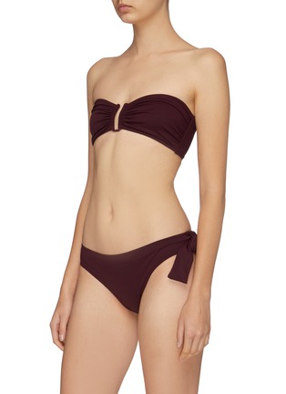 Figure View - Click To Enlarge - ERES - 'Duel' knot side bikini bottoms