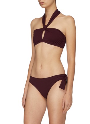 Figure View - Click To Enlarge - ERES - 'Five' knot keyhole front halterneck bikini top