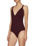 Figure View - Click To Enlarge - ERES - 'Prime' knot strap one-piece swimsuit