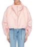 Main View - Click To Enlarge - MING MA - Ruched sleeve cropped jacket