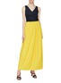 Figure View - Click To Enlarge - MING MA - Ruched maxi skirt