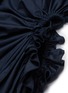  - MING MA - Ruched cutout drape sleeveless dress