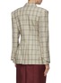 Back View - Click To Enlarge - THOMAS PUTTICK - Button tab cuff check plaid darted oversized blazer
