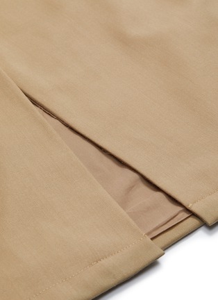 Detail View - Click To Enlarge - THOMAS PUTTICK - Pintuck twill skirt
