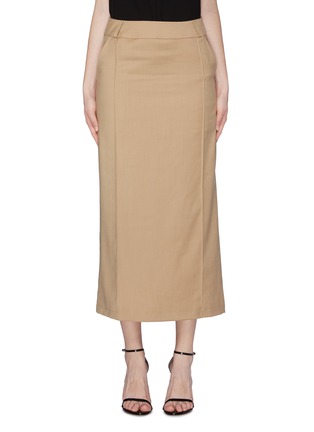 Main View - Click To Enlarge - THOMAS PUTTICK - Pintuck twill skirt