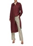 Figure View - Click To Enlarge - THOMAS PUTTICK - Silk satin shirt dress