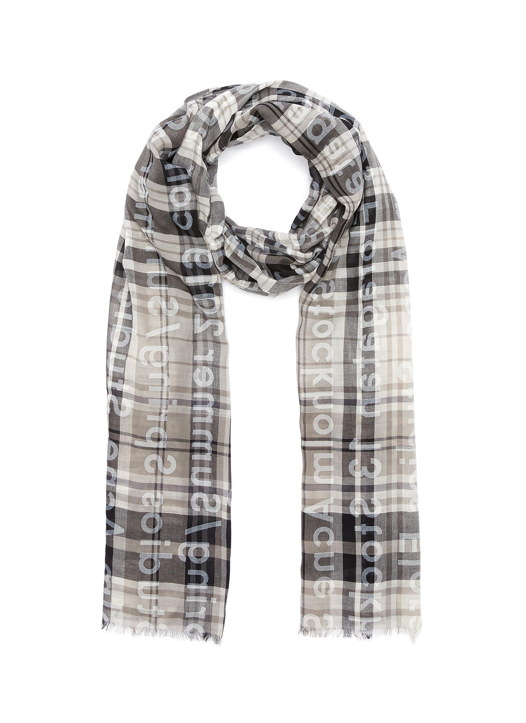 acne studios plaid scarf