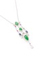 Figure View - Click To Enlarge - SAMUEL KUNG - Diamond gemstone jade pendant necklace