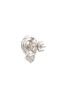 Detail View - Click To Enlarge - SAMUEL KUNG - Diamond jade 18k white gold stud earrings