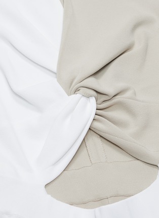 Detail View - Click To Enlarge - MRZ - Twist cutout front colourblock sleeveless dress