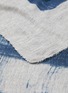 Detail View - Click To Enlarge - ANDRÉ FU LIVING - Petrolio Plaid throw – Pale Blue on Grey