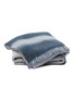 Main View - Click To Enlarge - ANDRÉ FU LIVING - Kigaly blanket – Dark Blue on Grey