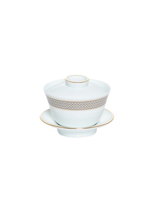 Main View - Click To Enlarge - ANDRÉ FU LIVING - Vintage Modern Chinese tea cup set – Beige/Gold