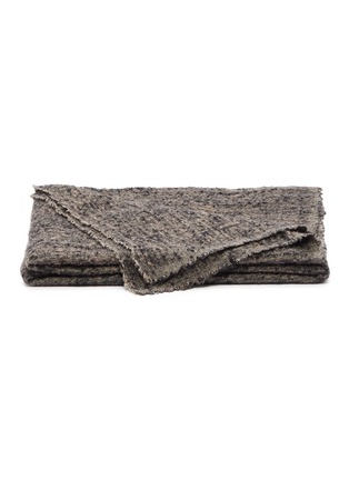 Main View - Click To Enlarge - ANDRÉ FU LIVING - Bouclé blanket – Taupe