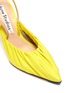 Detail View - Click To Enlarge - ACNE STUDIOS - Ruched leather slingback pumps